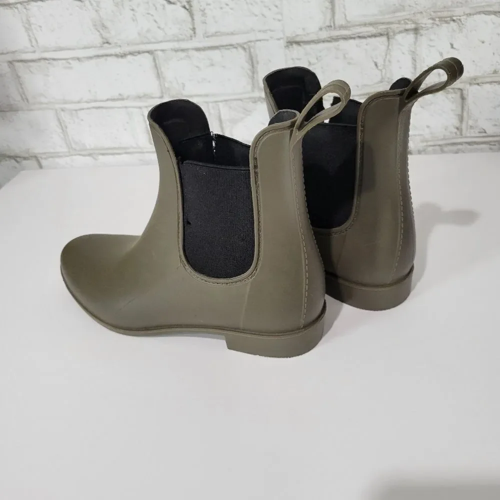 Merona green cute rain boots